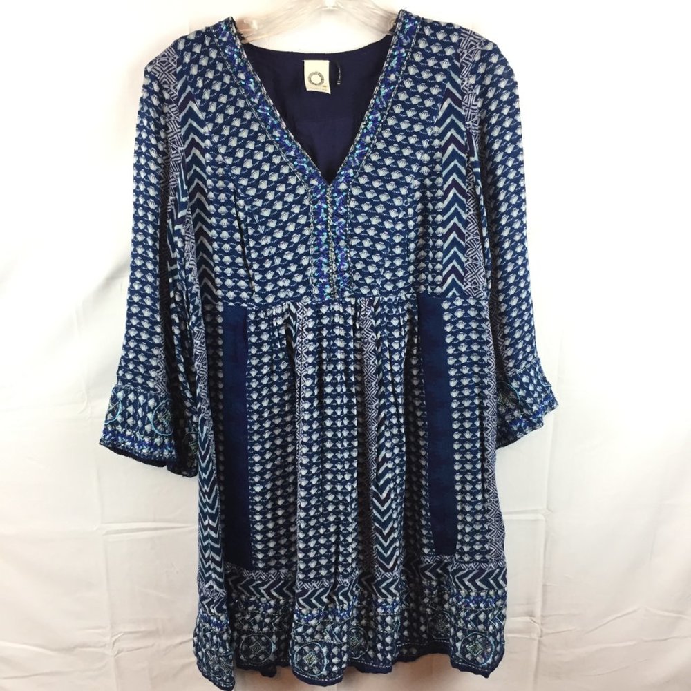 Anthro Akemi + Kin Rozalin Embroidered Dress XSP